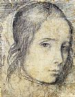 Head of a Girl by Diego Rodriguez de Silva Velazquez
